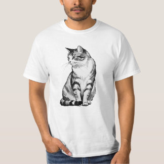 「japanease cat」Japanese style ink painting T-shirt T-Shirt