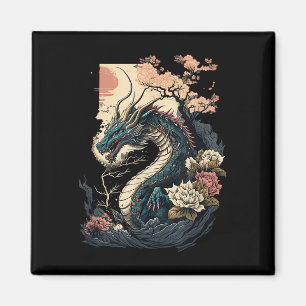 Japanese Aesthetic Dragon Japanese Art Japan Tatto Magnet