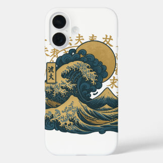 Japanese aesthetic ocean waves iphone cover