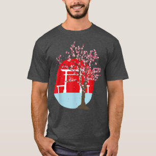 Japanese Aesthetic Pink Flower Sakura Japan Cherry T-Shirt