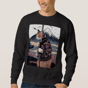 Japanese Aesthetic Sakura Cherry Blossoms samurai  Sweatshirt