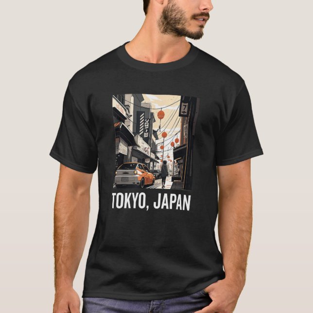 Japanese Aesthetic Tokyo Vaporwave Japan Lofi Fash T-Shirt (Front)