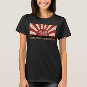 Japanese Aircraft Carrier Zuikaku Rising Sun Flag T-Shirt