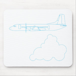 Japanese Airplane "YS-11" Mouse Pad