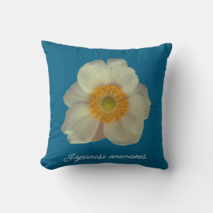 Japanese anemones flower cushion