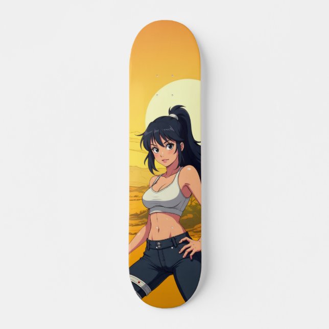 Japanese Animated Desert  Skateboard (Front)