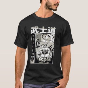 Japanese Anime Bushido Samurai Warrior Katana Mial T-Shirt