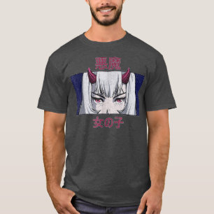 Japanese Anime Evil Girl Waifu Japan Kawaii Otaku  T-Shirt