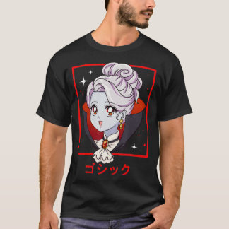 Japanese Anime Girl Punk Evil Manga  Pastel Menher T-Shirt