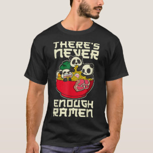 Japanese Anime Kawaii Ramen Noodles Panda  T-Shirt
