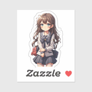 Japanese Anime School Girl