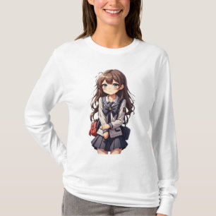 Japanese Anime School Girl T-Shirt