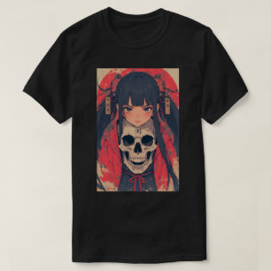 Japanese Anime Skull Note Girl Death 01 T-Shirt