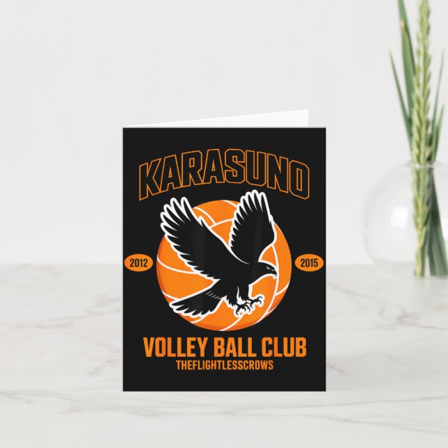 Japanese Anime Volleyball Club Karasunooo High  Card (Front)