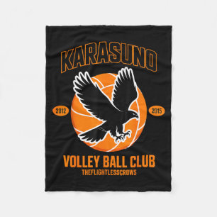 Japanese Anime Volleyball Club Karasunooo High  Fleece Blanket