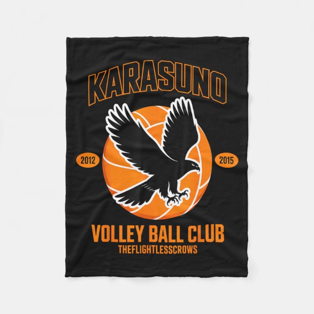 Japanese Anime Volleyball Club Karasunooo High  Fleece Blanket (Front)