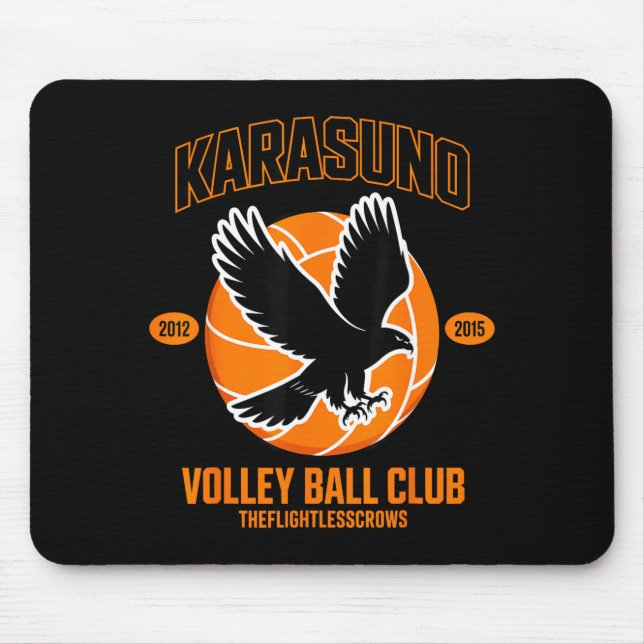 Japanese Anime Volleyball Club Karasunooo High  Mouse Pad (Front)