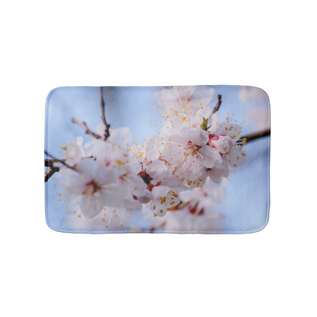 Japanese Apricot Blossom Bath Mat (Front)
