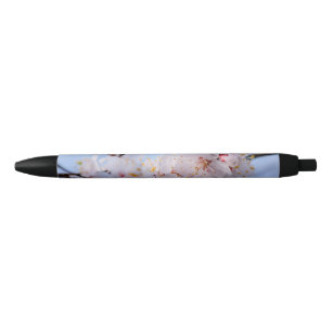 Japanese Apricot Blossom Black Ink Pen