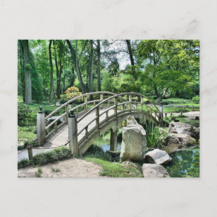 Japanese arc bridge postcard