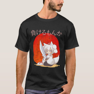 Japanese Arctic Fox Chibi Kawaii Manga Anime Girl T-Shirt