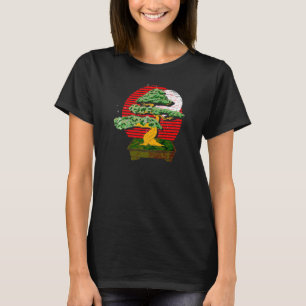 Japanese Art Aesthetic Japan Culture Retro Bonsai  T-Shirt