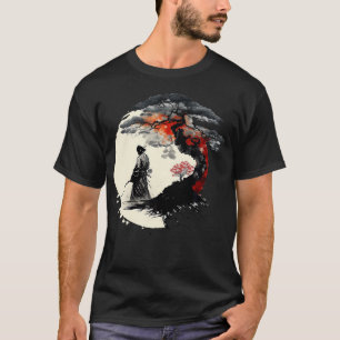Japanese Art Aikido Tree Of Life Peace Art Of War  T-Shirt