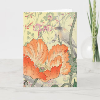 JAPANESE ART COLLAGE  Folded Note Card