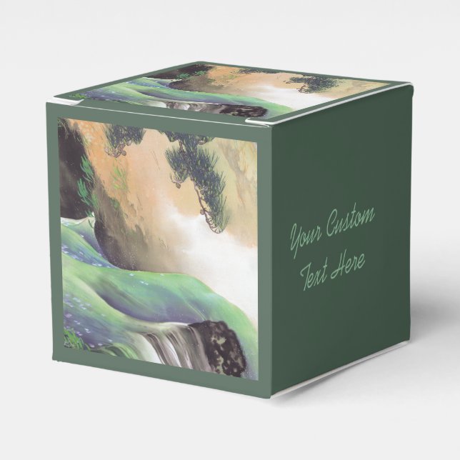 Japanese Art custom favour box (Front Side)