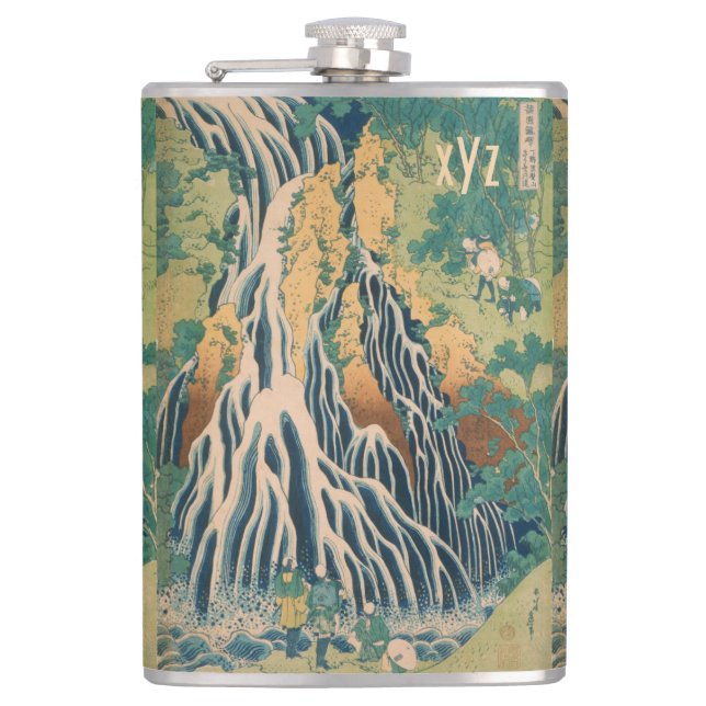 Japanese Art custom flask (Front)