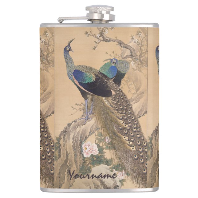Japanese Art custom flask (Front)