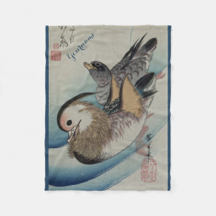 Japanese Art custom fleece blanket