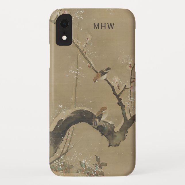 Japanese Art custom monogram phone cases (Back)