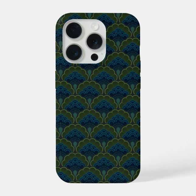 Japanese art deco style_Deep Forest iPhone Case (Back)