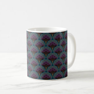 Japanese art deco style_Midnight Coffee Mug