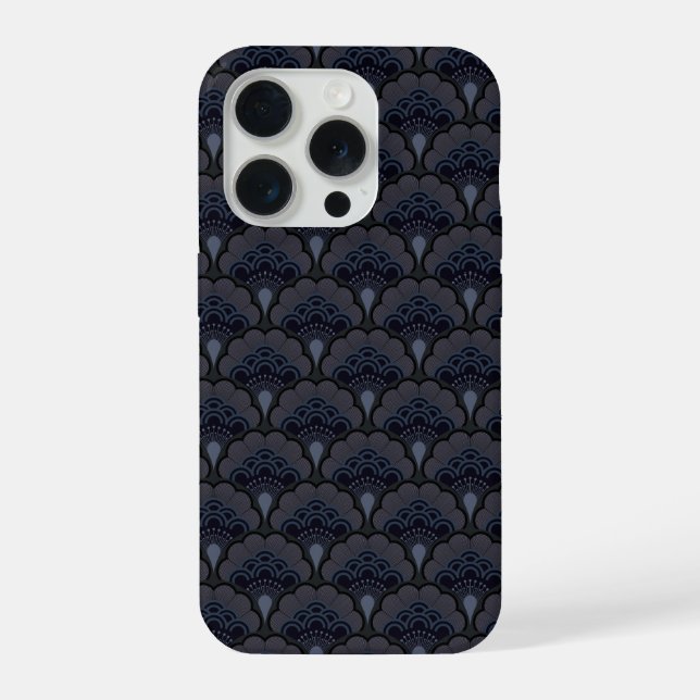 Japanese art deco style_Smoky Mist iPhone Case (Back)
