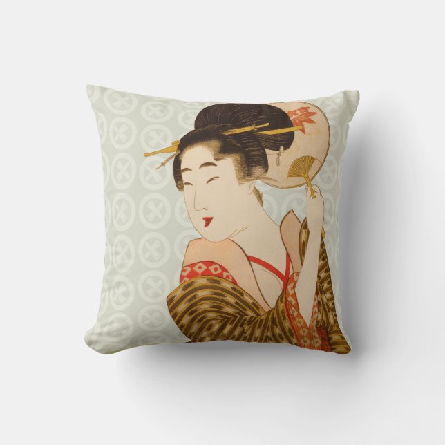 Japanese Art Design Throw Pillows (Front)