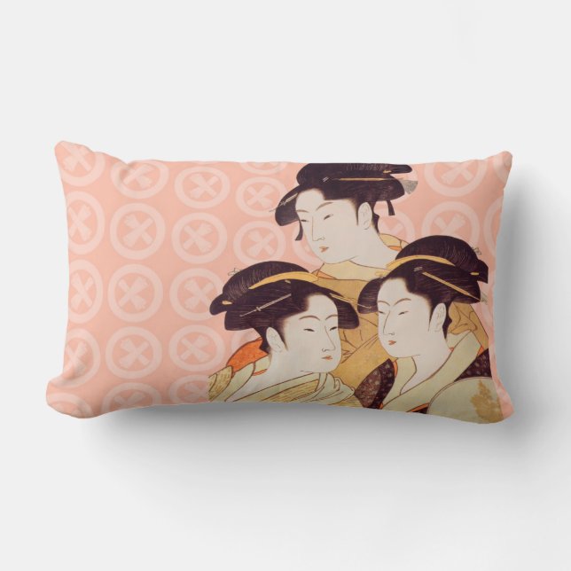 Japanese Art Design Throw Pillows (Front)