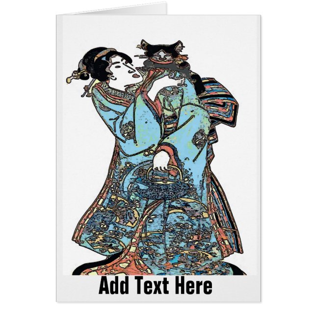 Japanese Art Face, add text (Front)