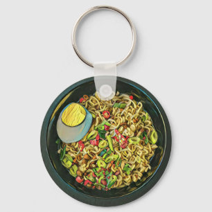 Japanese Art For Food Lovers Key Ring