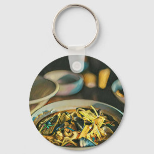Japanese Art For Food Lovers Key Ring