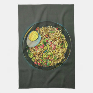 Japanese Art For Food Lovers Tea Towel