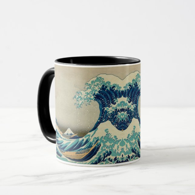 Japanese Art - Geyser Surf/Great Wave off Kanagawa Mug (Front Left)