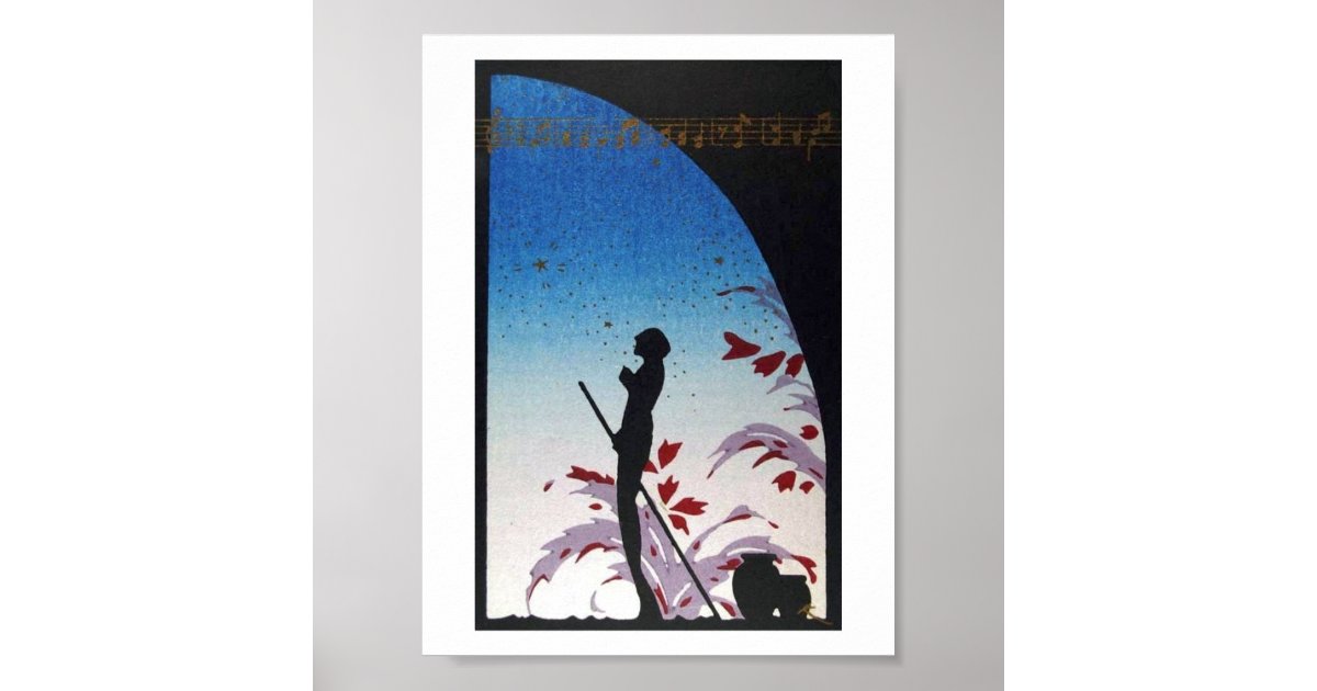 JAPANESE Art Music Vintage Poster | Zazzle