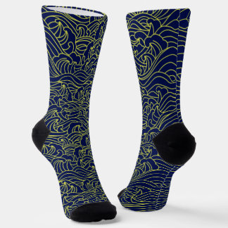 Japanese Art Pattern Socks