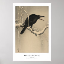 Japanese Art Print - Ohara Koson - Crow