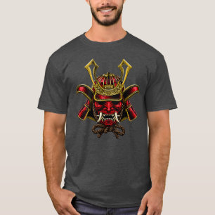 Japanese Art Samurai Mask Prepared For Battle Enha T-Shirt