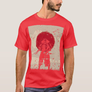 Japanese Art Samurai Vintage Fighter Retro Design T-Shirt