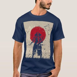 Japanese Art Samurai Vintage Fighter Retro Design  T-Shirt
