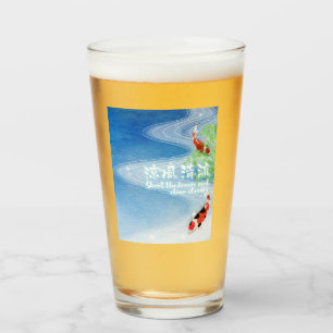 Japanese art -Shoot the breeze and clear stream - Glass